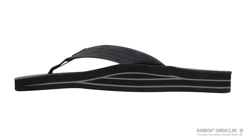 Rainbow Sandals Women's Double Layer Premier Leather w/ 3/4" Strap (Ladies Large / 7.5-8.5, Premier Black) - Image 2